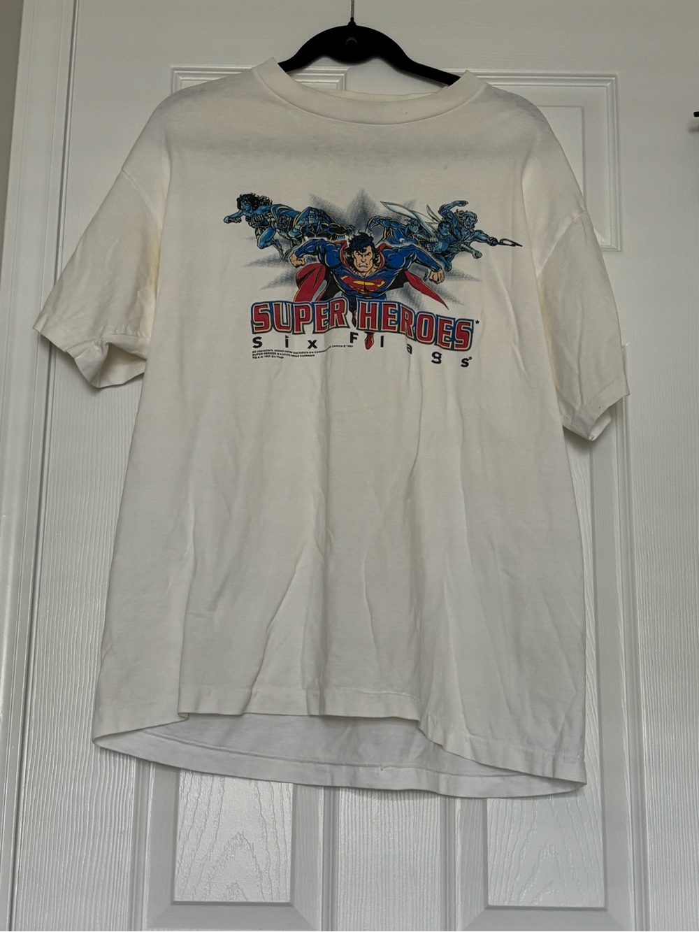 Superheroes Graphic Tee - White Superman Print